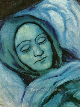 Cabeza de mujer muerta 1902 Pablo Picasso Pinturas al óleo